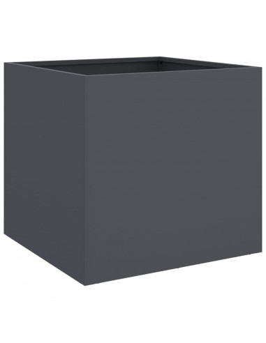 Fioriera Antracite 49x47x46 cm in Acciaio Laminato a Freddo