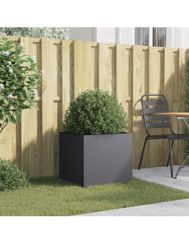 Fioriera Antracite 49x47x46 cm in Acciaio Laminato a Freddo