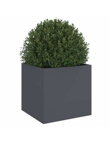 Fioriera Antracite 49x47x46 cm in Acciaio Laminato a Freddo