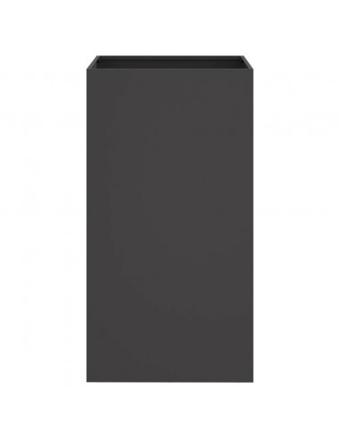 Fioriera Nera 42x38x75 cm in Acciaio