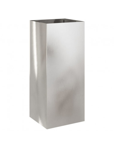Fioriera Argento 32x29x75 cm in Acciaio Inox