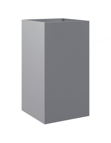 Fioriera Argento 42x38x75 cm in Acciaio Zincato