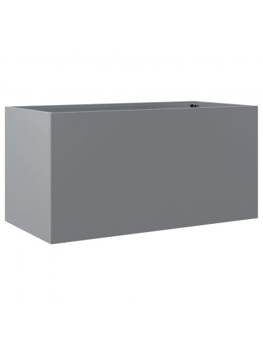 Fioriera Argento 62x30x29 cm in Acciaio Zincato