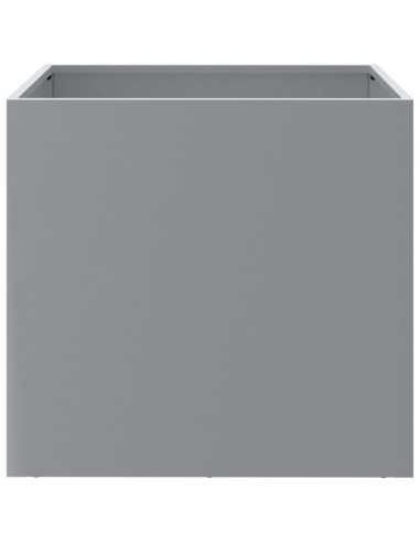 Fioriera Argento 42x40x39 cm in Acciaio Zincato