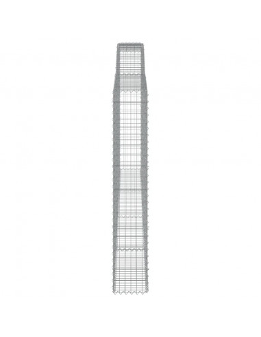 Cesti Gabbioni ad Arco 7 pz 400x30x180/200 cm Ferro Zincato