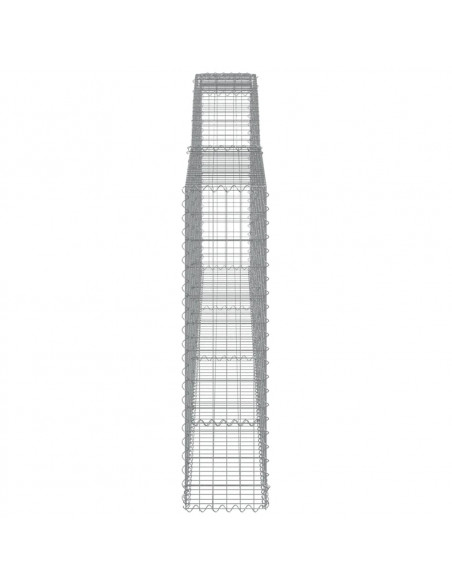 Cesti Gabbioni ad Arco 25 pz 400x30x120/140 cm Ferro Zincato
