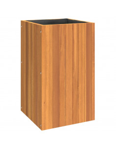 Fioriera da Giardino 35x35x60 cm in Legno Massello di Acacia 2