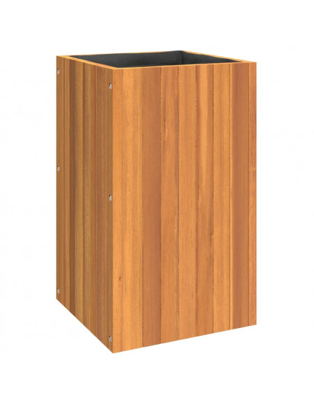 Fioriera da Giardino 35x35x60 cm in Legno Massello di Acacia