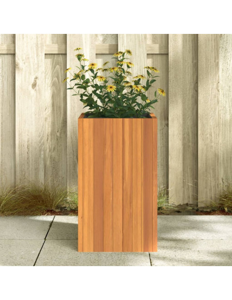 Fioriera da Giardino 35x35x60 cm in Legno Massello di Acacia