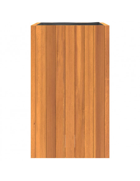 Fioriera da Giardino 35x35x60 cm in Legno Massello di Acacia