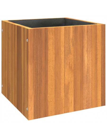 Fioriera da Giardino 35x35x35 cm in Legno Massello di Acacia