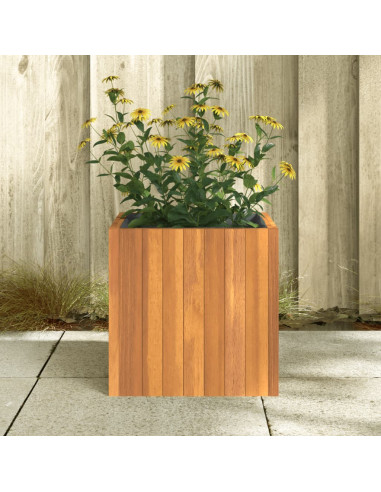 Fioriera da Giardino 35x35x35 cm in Legno Massello di Acacia