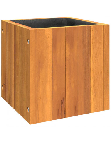 Fioriera da Giardino 25x25x25 cm in Legno Massello di Acacia