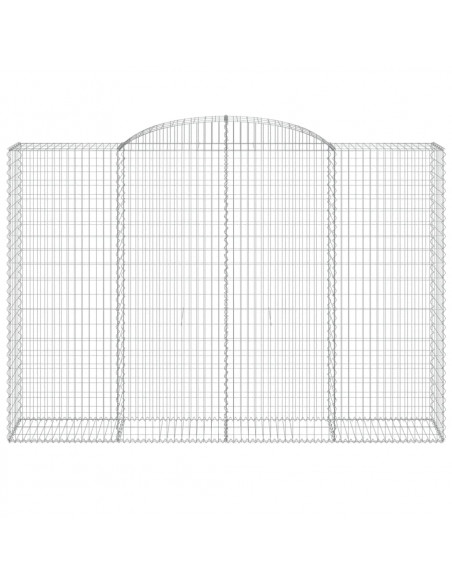 Cesti Gabbioni ad Arco 6 pz 300x50x200/220 cm Ferro Zincato