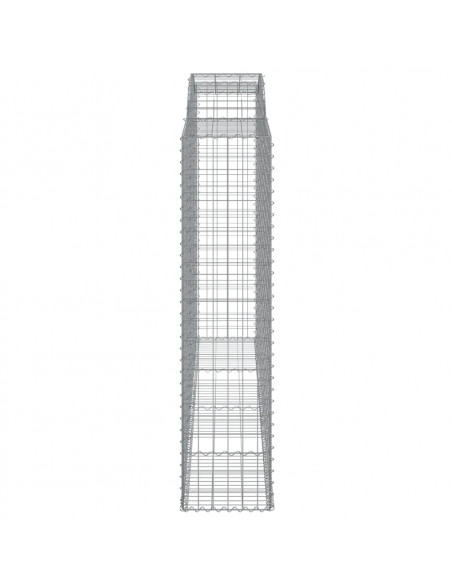 Cesti Gabbioni ad Arco 6 pz 300x50x200/220 cm Ferro Zincato
