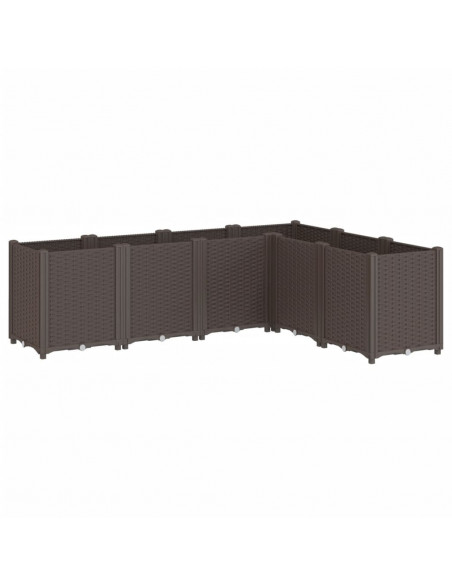 Fioriera da Giardino Marrone 160x120x53 cm in PP