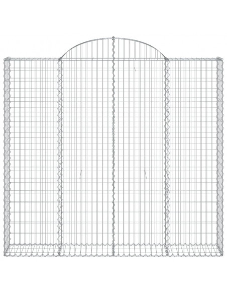 Cesti Gabbioni ad Arco 20 pz 200x50x180/200 cm Ferro Zincato