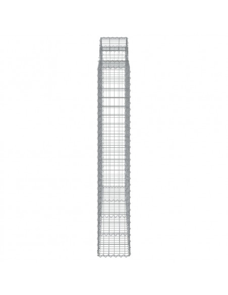 Cesti Gabbioni ad Arco 20 pz 200x50x180/200 cm Ferro Zincato