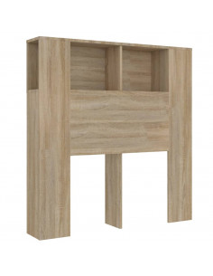 Testiera con Scomparti Rovere Sonoma 100x18,5x104,5 cm 2