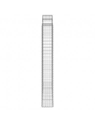 Cesti Gabbioni ad Arco 6 pz 200x30x220/240 cm Ferro Zincato