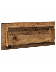 Specchio Bagno LED Legno Antico 100x8,5x37 cm Legno Multistrato 2