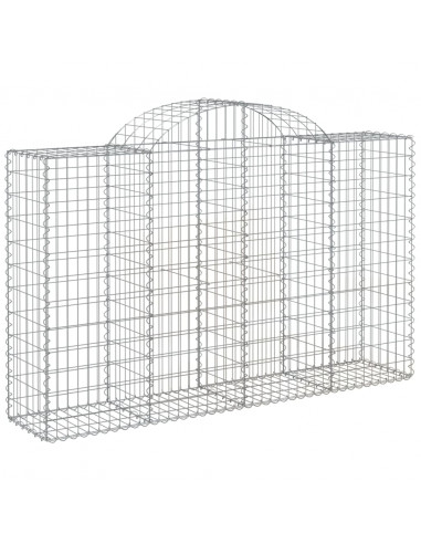 Cesti Gabbioni ad Arco 50 pz 200x50x120/140 cm Ferro Zincato