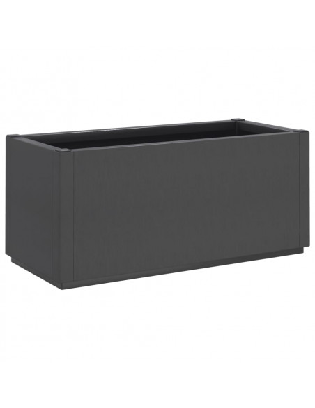 Fioriera da Giardino Grigio Scuro 80x36x35 cm in PP