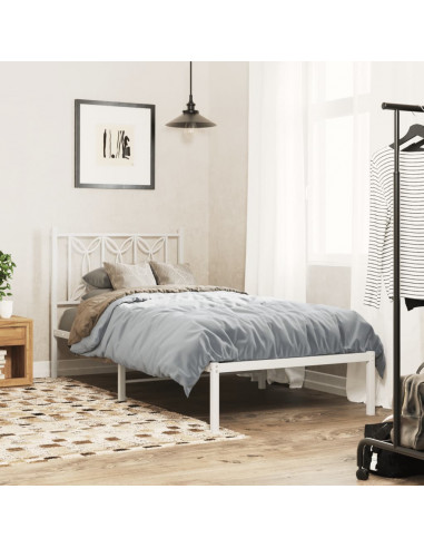 Testiera in Metallo Bianco 75 cm