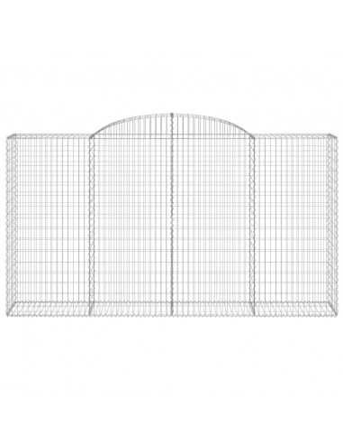 Cesti Gabbioni ad Arco 17 pz 300x50x160/180 cm Ferro Zincato