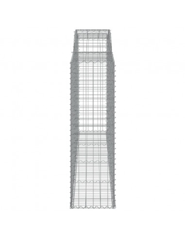 Cesti Gabbioni ad Arco 17 pz 300x50x160/180 cm Ferro Zincato