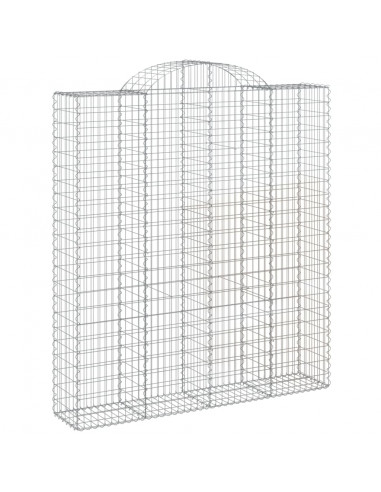 Cesti Gabbioni ad Arco 11 pz 200x50x220/240 cm Ferro Zincato