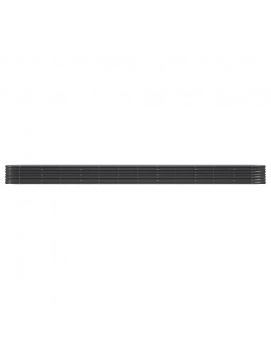 Letto da Giardino in Acciaio a Polvere 512x80x36 cm Antracite