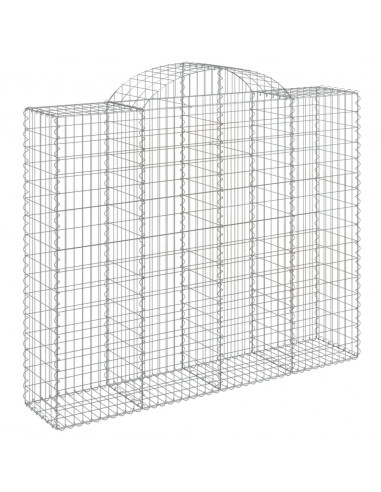 Cesti Gabbioni ad Arco 20 pz 200x50x160/180 cm Ferro Zincato