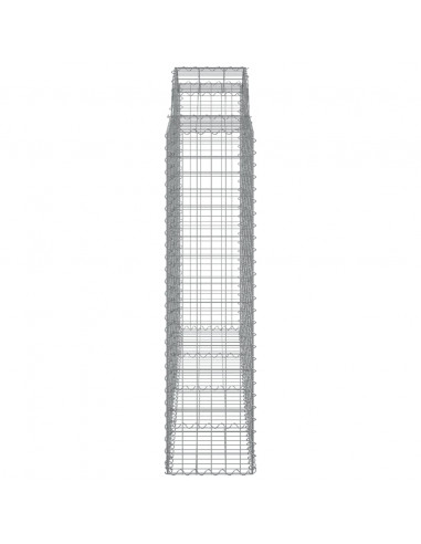 Cesti Gabbioni ad Arco 20 pz 200x50x160/180 cm Ferro Zincato