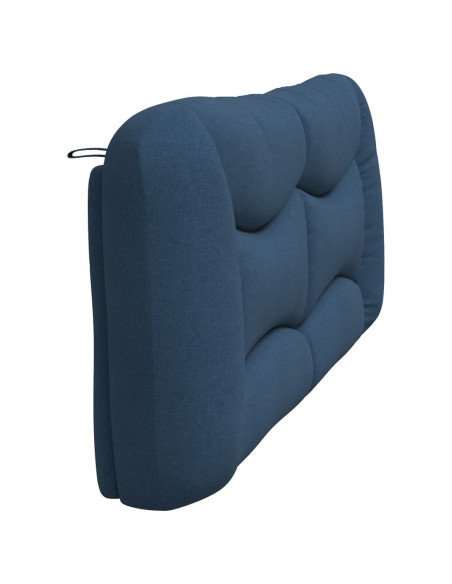 Cuscino Testiera Blu 200 cm in Tessuto