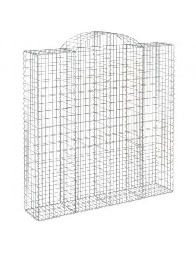 Cesti Gabbioni ad Arco 10 pz 200x50x200/220 cm Ferro Zincato