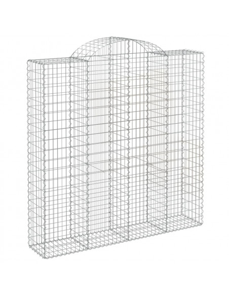 Cesti Gabbioni ad Arco 10 pz 200x50x200/220 cm Ferro Zincato