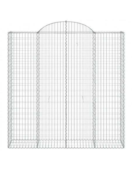 Cesti Gabbioni ad Arco 10 pz 200x50x200/220 cm Ferro Zincato