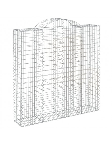 Cesti Gabbioni ad Arco 14 pz 200x50x200/220 cm Ferro Zincato