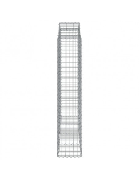 Cesti Gabbioni ad Arco 12 pz 200x50x200/220 cm Ferro Zincato