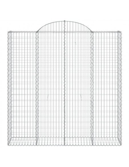 Cesti Gabbioni ad Arco 11 pz 200x50x200/220 cm Ferro Zincato