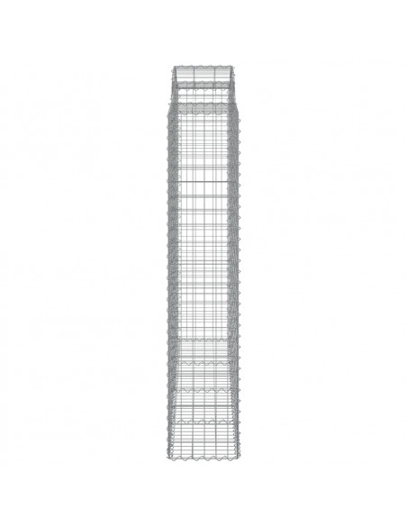 Cesti Gabbioni ad Arco 11 pz 200x50x200/220 cm Ferro Zincato