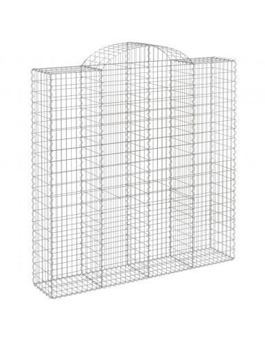 Cesti Gabbioni ad Arco 13 pz 200x50x200/220 cm Ferro Zincato