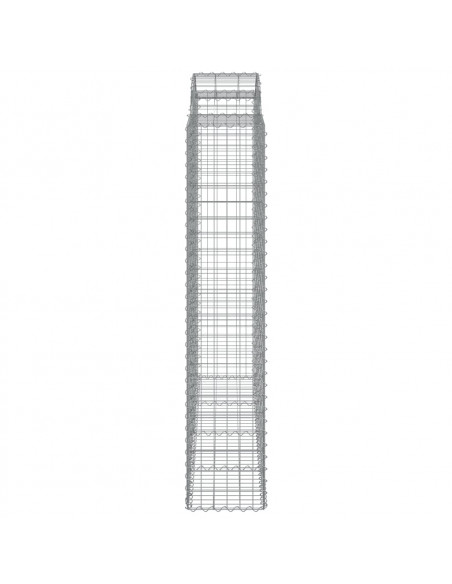 Cesti Gabbioni ad Arco 13 pz 200x50x200/220 cm Ferro Zincato