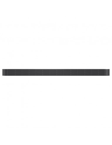 Letto da Giardino in Acciaio a Polvere 620x80x36 cm Antracite