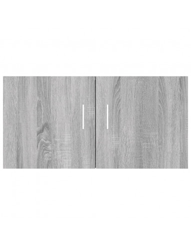 Armadietto da Parete Grigio Sonoma 80x39x40cm Legno Multistrato