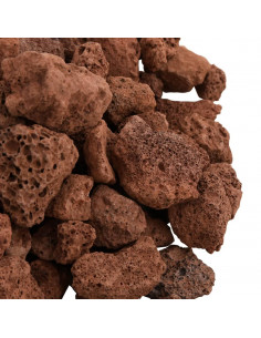 Rocce Vulcaniche 25 kg Rosse 1-2 cm