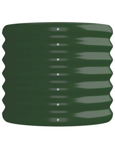 Letto Giardino Acciaio Verniciato a Polvere 152x40x36 cm Verde