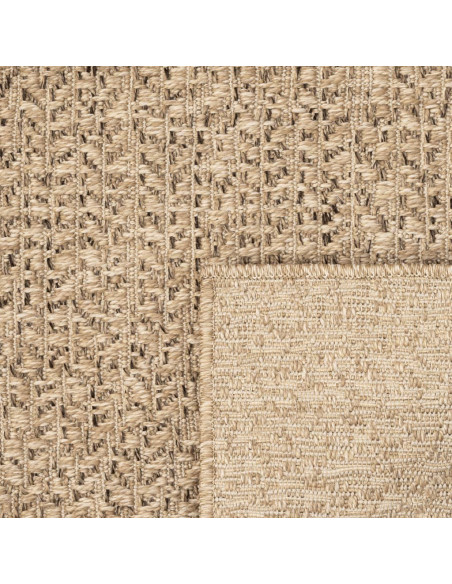 Tappeto ZIZUR 120x120 cm Aspetto Iuta per Interni ed Esterni