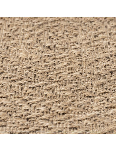 Tappeto ZIZUR Ø 200 cm Aspetto Iuta per Interni ed Esterni